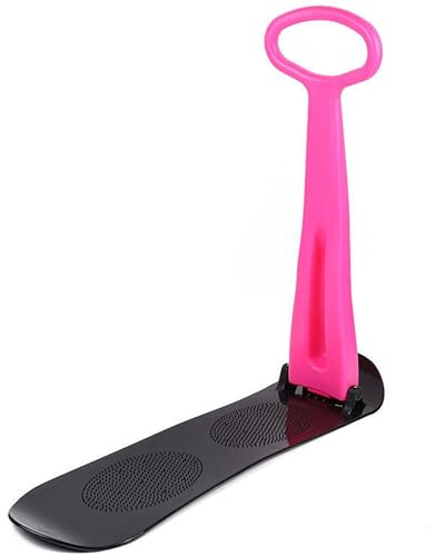 Faltbarer Schneescooter, Kinder-Snowboard Mit Griff, Kältebeständiger Tretroller, Outdoor-schneerutsche Für Schnee, Dünen, Gras, Zusammenklappbarer Skiroller Für Kinder Und Kleinkinder Ab 5 Jahr pink