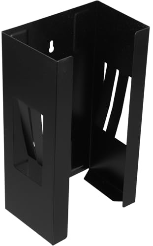 Operitacx Magnetic Glove Holder Box Wall-mounted Disposable Glove Dispenser Tissue and Wipe Holder Black Magnetic Toolbox Accessory for Garage Workshop and Office Storage