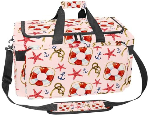 lcndlsoe Large Sports Gym Bag, 30L Duffel Bag for Travel, Workout, Fitness & Sport - Rope & Lifebuoy