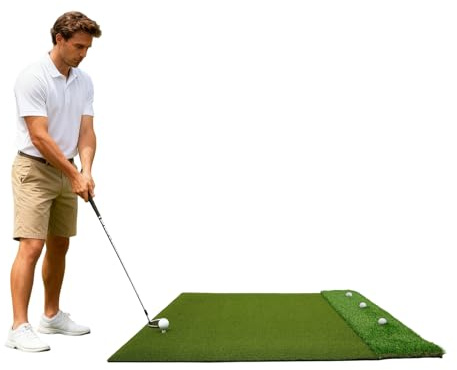 Tappetino da golf da 150 x 120 cm, con 6 posizioni di blocco, per interni ed esterni, per golf