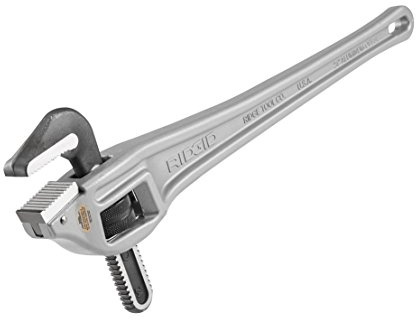 RIDGID 31130 Clé serre-tubes coudée en aluminium modèle 24, clé de plomberie de 600 mm