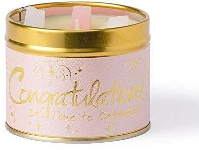 Lily Flame - Congratulations Tin Candle