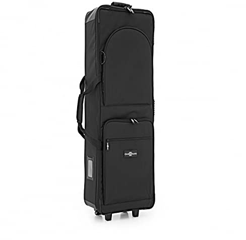 Lightweight Piano Keyboard Case with Wheels – Padded Gig Bag for 88 Key Keyboards by Gear4music