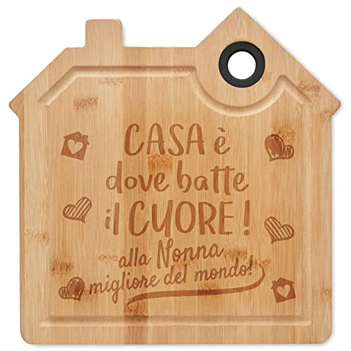 STAMPATEK Tagliere Nonna Festa dei Nonni, con incisione Alla Nonna Migliore del Mondo, Idee Regalo, Compleanno