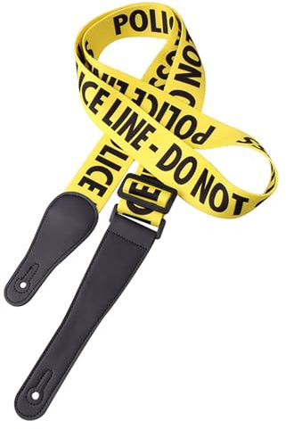 JSHshield Gitarr Rem, Mjuk Axelrem & Läder Ends, Justerbar Gitarr Axelrem för Bas, Elektrisk och Akustisk Gitarr, Gitarr Tillbehör Snygga Remmar