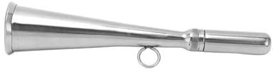 KOROBIE Marine Handheld Nebelhorn Edelstahl Nebelhorn Abnehmbare Mundstück Zubehör for Boot Nebelhorn Für Yacht-Pontonboote