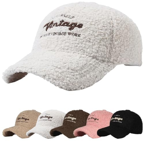 YKDLLF Berretto da Baseball Invernale Uomo Cappello Invernale Uomo con Fodera Cappellino Autunno/Inverno Circonferenza Fullcap Berretto con Visiera e coprinuca cap