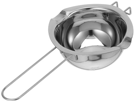 DECOMELODY Stainless Steel Melting Pot for Chocolate Wax Butter Soap with Efficient Even Heating Quick Melting Double Boiler for Baking and Candle Making
