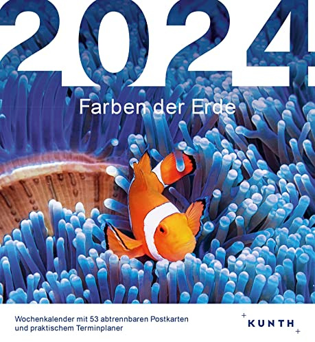 Farben der Erde - KUNTH Postkartenkalender 2024: Hochwertiger Tischkalender mit 53 traumhaften Postkarten (auch zum Aufhängen) (KUNTH Postkartenkalender 52 Wochen)