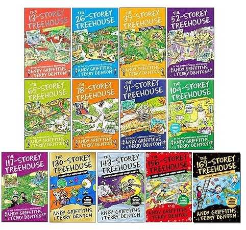 The Treehouse Series 1-13 Books Collection Set by Andy Griffiths & Terry Denton
