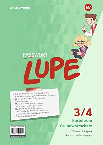 PASSWORT LUPE - Sprachbuch: Kartei zum Grundwortschatz 3/4 (PASSWORT LUPE: Sprachbuch und Spracharbeitshefte)