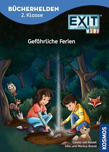 EXIT® - Das Buch Kids, Bücherhelden 2. Klasse, Gefährliche Ferien: Gut lesen können - Kinderbuch für Erstleser ab 7 Jahren - Kniffliger Rätselspaß zur erfolgreichen Spiele-Reihe EXIT®