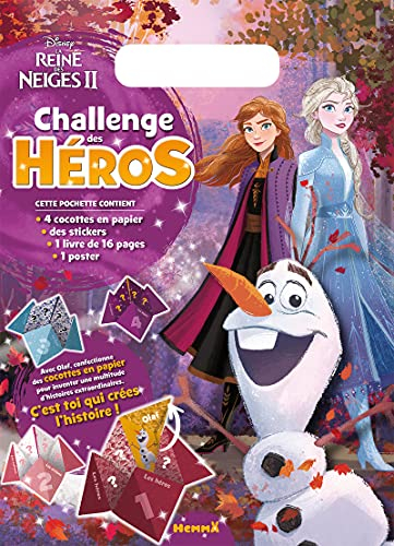 Disney La Reine des Neiges 2 - Challenge des héros - Pochette - Activités de jeux et pliages - Dès 6 ans