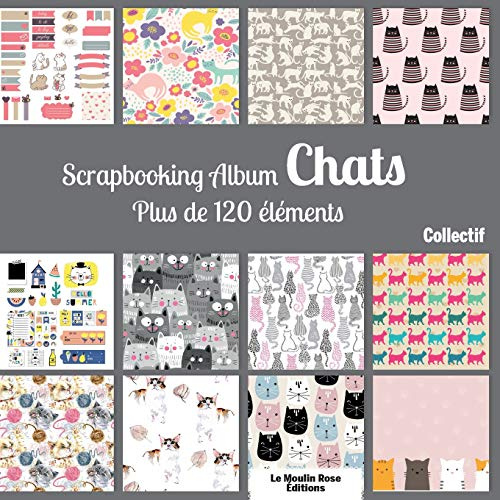 CREATE SPACE Kit de scrapbooking chats 21,5 x 21,5 cm ART_CRAFT_KIT
