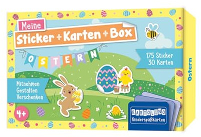 Meine Sticker + Karten + Box - Ostern: Mitnehmen, gestalten, verschenken (KARTOLINO Kinderspaßkarten: Meine Sticker+Karten+Box)