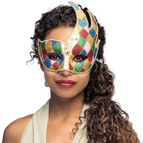 Boland - Venezianische Augenmaske, Accessoire, Kostüm, Karneval, Mottoparty, Halloween, Maskenball