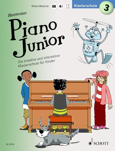 Piano Junior: Klavierschule 3: Die kreative und interaktive Klavierschule für Kinder. Band 3. Klavier. (Piano Junior - deutsche Ausgabe, Band 3)