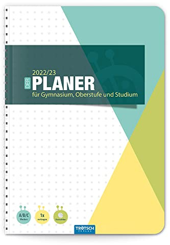 Trötsch Gymnasialplaner Muster 2022/2023: Planer Schülerkalender Hausaufgabenheft Timer für die Oberstufe