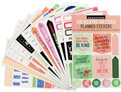 Essentials She Believed She Could Planner Stickers