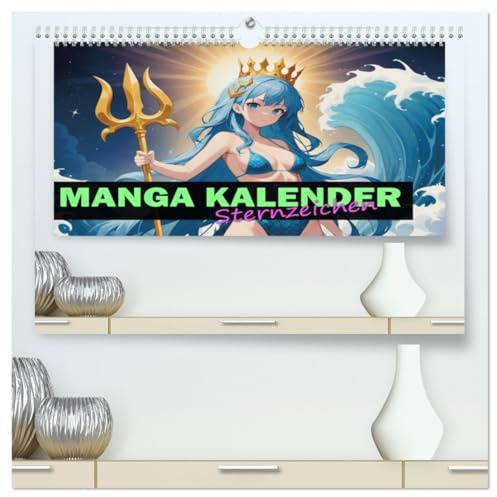 Manga Kalender Sternzeichen (hochwertiger Premium Wandkalender 2026 DIN A2 quer), Kunstdruck in Hochglanz: Jedes Sternzeichen als Anime Manga Motiv (CALVENDO Kunst)
