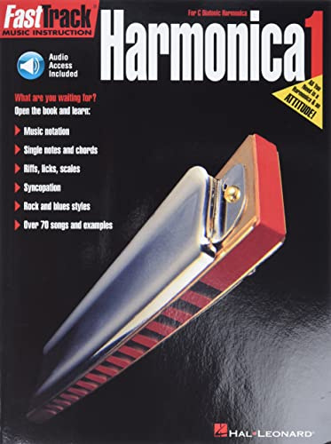 FAST TRACK HARMONICA BOOK ONE BOOK (Fast Track (Hal Leonard)) ( Download code included) (Includes Online Access Code): For Diatonic Harmonica