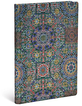 Paperblanks - Heliga tibetanska tyger Padma – Anteckningsbok Midi olinjerad (Sacred Tibetansk textil), midi (180 x 130)