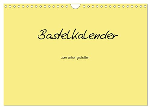 Bastelkalender - Gelb (Wandkalender 2026 DIN A4 quer), CALVENDO Monatskalender (CALVENDO Hobbys)