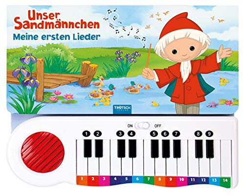 Meine ersten Lieder Unser Sandmännchen, Mit kleinem Mini-Keyboard, Soundbuch, Klavierbuch, Meine ersten Lieder (Unser Sandmännchen) (Ab 2 Jahren): Beschäftigungsbuch Soundbuch Liederbuch