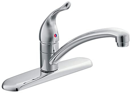Moen 7425 Chateau One-Handle Low Arc Kitchen Faucet, Chrome