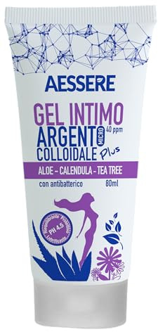 Gel Intimo Argento Colloidale Plus - 40 PPM, 80 ml - Aloe, Calendula, Tea Tree