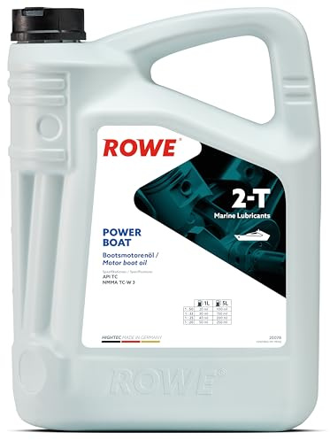 ROWE HIGHTEC Power Boat 2-T, 5 Liter, Hochleistungs-2-Takt-Motorenöl | Hochleistungs-2-Takt-Motoröl für Außenbordmotoren, Art. Nr. 20078