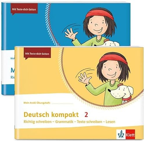 Mathe + Deutsch kompakt 2: 2 Übungshefte im Paket: Mathe kompakt, Deutsch kompakt Klasse 2 (Mein Anoki-Übungsheft)