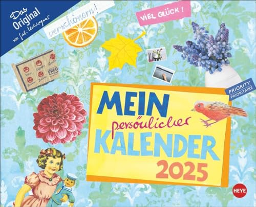 Gabi Kohwagner Mein persönlicher Kalender 2025: Detailreich illustrierter Kalender zum Aufhängen mit viel Platz für Organisatorisches. Wandkalender 2025 zum Eintragen.