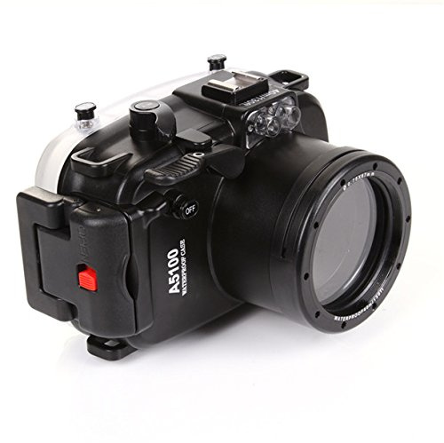 MEIKON 40m sostituzione impermeabile custodia protettiva subacqueo fotocamera Contenitori Astuccio per Sony A5100 ILCE-5100 16-50mm Dslr fotocamera