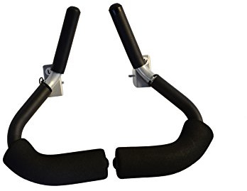 Crunch Bauchmuskel-Zubehör, ergonomisch geformt für Total Trainer und andere 2,5 cm Dicke, großer Rahmen, geneigte Fitnessgeräte, Schwarz