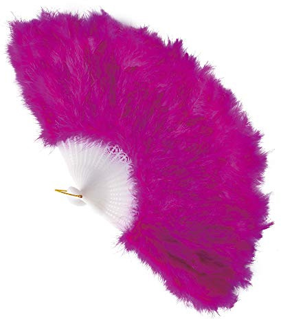 W WIDMANN MILANO Party Fashion - Éventail avec plumes, Costume, Accessoire, Années 20, Carnaval, Fête à thème
