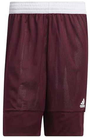 adidas Herren 3G Speed Reversible Shorts, Maroon/White, M