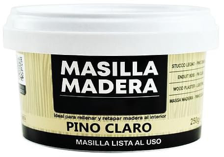 Dekohome Holzspachtel, Paste zum Abdecken von Rissen, Rissen, Beulen, Löcher in Möbeln, Innenbereich, Füllspachtel, Kiefer hell, 250 g