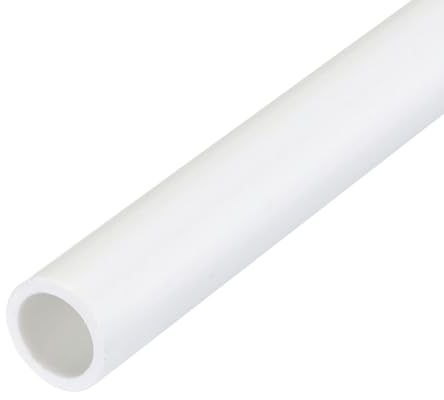 QUARKZMAN PVC Rohr Durchmesser 7mm Länge 0.35m Rund Kunststoffrohr Weiß | Für Garten Aquarium Wasserleitung Kabelkanal lüftungsrohr