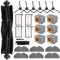 Nuo desire 25 Stück Zubehörset Ersatzteile für Eufy X8 Pro Saugroboter,1 Hauptbürste, 4 HEPA-Filter,6 Seitenbürsten,6 Wischpads,6 Staubbeutel,1 Reinigungsbürste1 Schraubendreher für Eufy X8 Pro