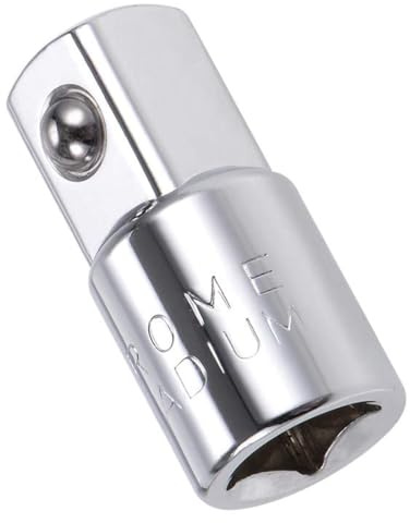 TA-VIGOR 3/8 Inch Drive (F) x 1/2 Inch (M) Socket Adapter, Chrome Vanadium Steel Reducer with Ball Detent, 3/8 to 1/2 Adapter for Ratchets and Hand Tools