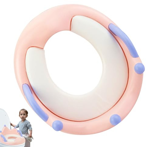 Siège d'apprentissage des toilettes pour enfants - Siège de toilette confortable avec poignées - Siège d'entraînement des toilettes avec dossier - Siège d'entraînement portable et imperméable pour