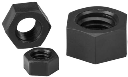 M2 ~ M20 Nylon Weiß/schwarz Oder Transparent Acryl Kunststoff Sechskantmuttern(Black,M2-50pcs)