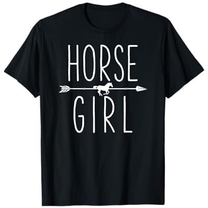 Horse Girl I Love My Horses Equestrian Horseback Riding T-Shirt Small