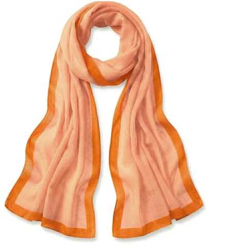 TigerTie Damen Chiffon Schal Halstuch – Luftig und angenehm zu tragen – 160 x 36 cm, einfarbig unicolor