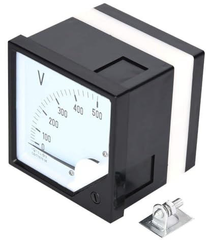 Misuratore Di Tensione, Voltmetro Analogico Con Pannello Quadrato CA 0-500 V Misuratori Da Pannello 1,5 Precisione Rilevatori Di Tensione Per Dispositivi Di Controllo Elettronici