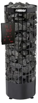 Harvia Cilindro Sauna Heater 9kW - PC90XE - Black Steel