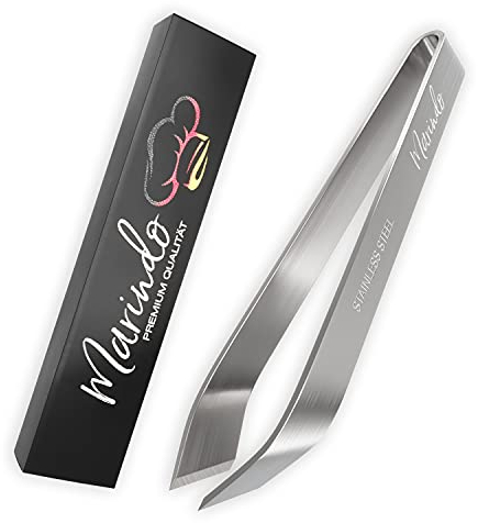 Marindo Profi Grätenzange (spitz 12cm) | Grätenzange für Fisch | Grätenpinzette | Fischgrätenzange | Fischgrätenpinzette | spülmaschinenfest | rostfreier Edelstahl