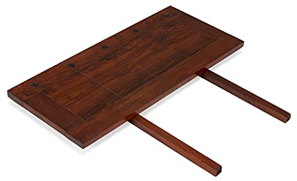Woodkings® Ansteckplatte 40x90 für Esstisch Texas Massivholz Akazie Dunkelbraun Echtholz rustikal Erweiterungsplatte Tischerweiterung Tischverlängerung Küchentisch, Holztisch Zubehör Esszimmermöbel