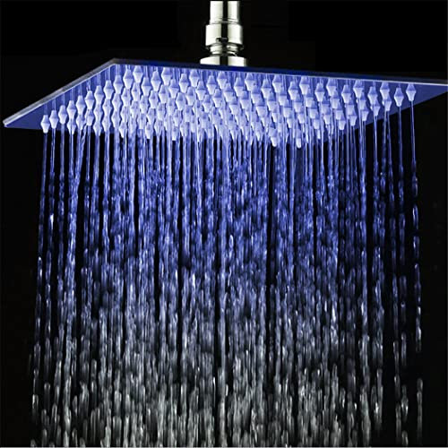 LED-Regenduschkopf, Edelstahl, Chrom, poliert, ultradünn, für Badezimmer